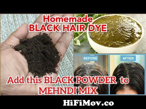 Magical black powder for mehndi mix| Get black hair naturally|Natural Hair  dye at home from lizan mehndi tv at Watch Video 