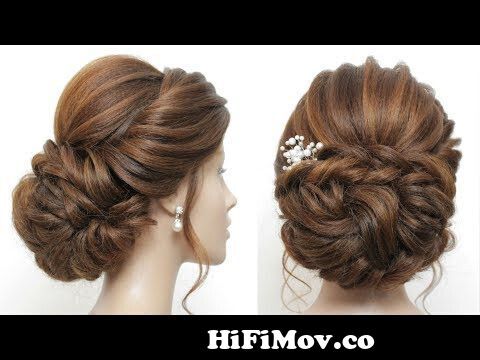 New Low Messy Bun. Bridal Hairstyle For Long Hair. Wedding Updo Tutorial  from messi hair style Watch Video 