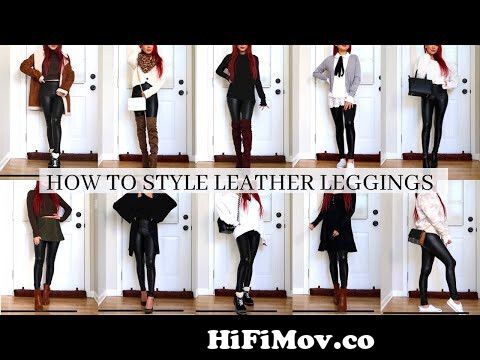 Metallic Look Leather Leggings by Sleekcheek - Try On and Review (3 pairs)  
