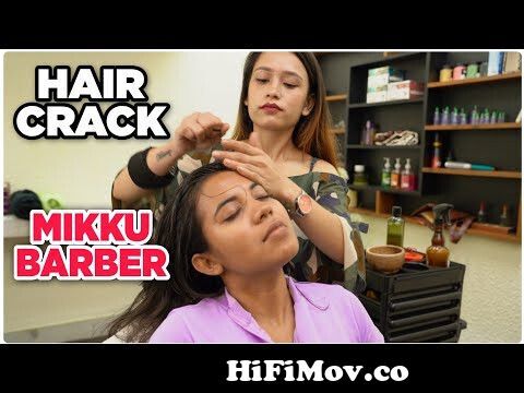 Heavy Oil Head Massage & Hair Scratching by Barber Girl Pakhi | Finger  Cracking Neck cracking | ASMR from oil gril Watch Video 