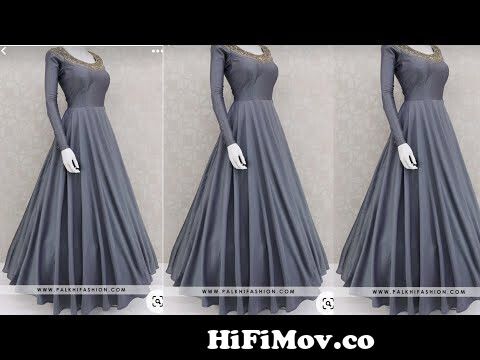 Convert Border Saree into Long Gown with Belt  Long frock dress cutting   stitching easily from long dress design Watch Video  HiFiMovco