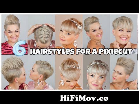 How to style a short Pixiecut | 6 ways to style short hair | Salirasa from party  hair stylepica Watch Video 