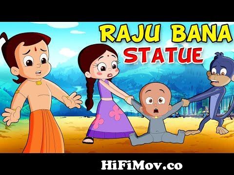 Chhota Bheem - Raju Bana Statue | Cartoons for Kids in Hindi | Fun Kids  Videos from choto bim all vid Watch Video 