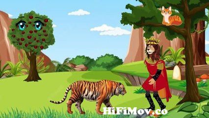 जंगल का राजा| jungle cartoon | Moral story | chidya Wala cartoon | Urdu\  Hindi cartoon | BCN from trina hindi song movie Watch Video 