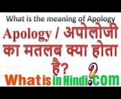 What Is In Hindi