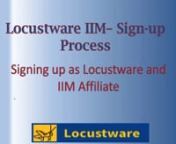 This is just a short video to walk people through the signup process for affiliate links to IIM and Locustware Software membership from ThriveCart. Affiliate links are useful and valuable to make money in your Interim Income Model system. Locustware&#39;s Interim Income Model (IIM) system helps build a real internet business.