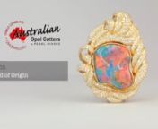 Any indication of the “origin” of an Opal (by the use of geographical location), is not used unless it is qualified as an indication of the type of locality as recommended by the International Confederation of Jewellery, Silverware, Diamonds, Pearls and Stones (CIBJO) e.g. “Lightning Ridge type black Opal”.nnThe Lightning Ridge fields in far north NSW is the world’s only consistently mined source of Black Opal. Black Opal has a black or dark grey appearance when viewed from the front.
