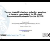 TropMed webinar recorded on the 11th February 2020. Ifedayo Adetifa from our KWTRP unit in Kilifi, Kenya, speaks about Vaccine impact studies and implications for vaccine policy: case studies from Kenya.