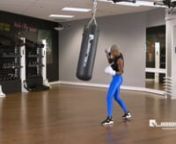 1. Wear boxing gloves for this exercise.n2. Stand in boxer&#39;s stance, left foot pointed at 12 o&#39;clock, right foot behind pointed at 2 o&#39;clock.n3. Powerfully thrust the same arm as the backward leg into the lower part of the bag.n4. Maintain a bend in the elbow throughout the movement.n5. Reset and repeat.