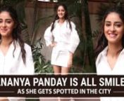 Ananya Panday is an all time cutie and we cannot deny that fact. The Pati Patni Aur Woh actress was recently spotted in the city. She looked really pretty in her outfit as she posed for the shutterbugs. Check out the video for more.