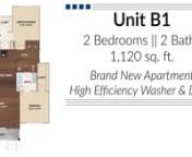 CLICK HERE TO APPLY: https://bit.ly/BluewaterB1nnPlease contact our office at (843) 996-6170 to find out more and to hear about our most recent specials.nnOur B1 Floorplan offers 2 bedrooms and 2 baths with an array of amenities to accommodate any lifestyle. Our apartment amenities include spacious floor plans with 9-foot ceilings with crown molding &amp; abundant windows, an upscale bathroom with designer fixtures &amp; ceramic tiled floors, and a contemporary kitchen space with granite counter