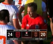 A recap of game 5 - Rugby United NY vs. San Diego Legion, from the 2020 MLR season.nnVisit sdlegion.com/schedule to see our full schedule.