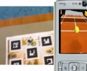 http://fanta.eunnVirtual Tennis is a 3D augmented reality game in which two phones connect via bluetooth before playing a game of tennis using a