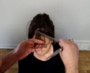 comment couper sa frange soi même par l&#39;expert coiffeur Luc Vincent