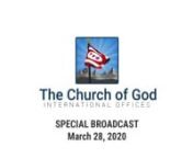 Join us for a special broadcast from General Headquarters on March 28, 2020 featuring an encouraging word from our BTI Coordinator.
