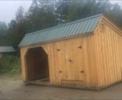 Livestock - The 12x20 Run-in Shed With Tack Room from 12x20