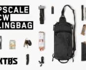 Larger than a chest slung fanny pack, but smaller than current tactical slingbags, the Upscale CCW Slingbag Bag was designed for your minimalist concealed carry and EDC needs. The CCW compartment will fit up to full-size pistol in the included universal Velcro holster, or switch it out for your preferred holster. The ambidextrous sling and CCW access compartment allow easy pistol access when worn on either side of the body. The main compartment features elastic webbing and internal cargo pocket,