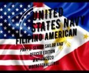 **COPYRIGHT: I do not own the rights to this music. This is solely for entertainment and not monetization**nnLast week, I posted the Filipino-American Junior Sailors showcase the Filipino culture. nnNow, Senior Sailors and Naval Officers would like to show you more of our culture. nnFrom practices like