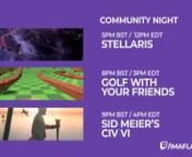 Our community night starts at 5pm UK Time Tonight. Come and join in the fun at https://www.twitch.tv/imaflankernnDownload Sid Meier’s Civilization® VInSearch for Free on the Epic Games Store at https://www.epicgames.com/store/en-US/product/sid-meiers-civilization-vi/home# and use Creator Code IMAFLANKER to support our Stream and Community.nnI&#39;m looking forward to seeing you all there :)