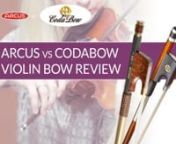 This video is part of my Ultimate Guide to Buying a Carbon Fiber Violin Bow. Download the full guide for free at https://violinlounge.com/bow/