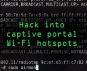 Use Someone Else&#39;s MAC Address to Access Wi-FinFull Tutorial: https://nulb.app/z49omnSubscribe to Null Byte: https://vimeo.com/channels/nullbytenSubscribe to WonderHowTo: https://vimeo.com/wonderhowtonKody&#39;s Twitter: twitter.com/KodyKinziennCyber Weapons Lab, Episode 007nnEver been stuck behind a login portal after connecting to supposedly