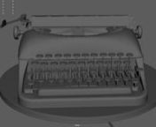 Hi,nThis typewriter model is the Hero asset, made for