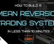 In this short video you will learn how to build an automated mean reversion strategy with Sierra Chart. We&#39;re going to use rolling VWAP and Ask/Bid Difference Bars (volume delta) to create a simple strategy for range-bound markets.nnCheck out www.ceedtrading.com for more educational resources. The pro trader preparation program is based on understanding how institutions place their orders using various types of order execution algorithms and then anticipating future order flow based their acti