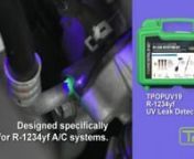 Modern R-1234yf air conditioning systems have new compatibility requirements for fluorescent leak detection. OEM-Grade Tracerline® R-1234yf dyes are completely compatible and perfect for diagnosing the latest A/C systems.nnLearn more atnhttps://tracerproducts.com/r1234yf-ac-dye-uv-leak-detection-kit/