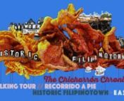 Welcome to The Chicharrón Chronicles Walking Tours of Los Angeles Historic Filipinotown, a poly-cultural audio adventure that explores the overlaps and convergences between folks of Filipinx and Latinx descent through (drumroll, please) the metaphor of fried pork skin.nnOn these tours, the history and personality of the neighborhood will come to life through audio content from a community story-gathering project by Public Matters and Pilipino Workers Center, photos from the Historic Filipinotow