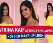 Katrina Kaif has always wanted her own make-up brand, and recently, she launched her own brand. The Tiger Zinda Hai actress arrived at the launch in a yellow off-shoulder dress paired with silver heels and matching earrings. She completed her look with a natural makeup look. Katrina launched a wide range of kajal, lipsticks and other make-up essentials.