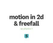 Introduction to freefall and 2D motion. Video clips of both types of motion were used to describe the acceleration, velocity, and position changes of the objects. Mathematical equations were derived for objects dropped, launched horizontally and launched at an angle from equal and unequal heights. Finally practice questions from the AP exams were covered.