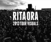 I was asked to create and compile on stage graphics for Rita Ora&#39;s 2013 UK Radioactive Tour and Summer Festival Tour. Included here is a selection of visuals created by the team which we synced across one main screen, two towers and a riser. nnThese toured with Rita for shows across the UK and Malta including Glastonbury, Radio One Big Weekend, V Festival and Isle of MTV Malta.nnThanks to all the designers involved.nnMore at www.andrewgill.co.uk