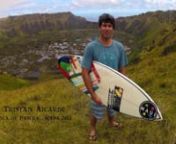 Éste video muestra las distintas maravillas que tiene Rapa Nui, en un viaje por 3 semanas recorriendo y filmando sus alrededores, entre ellos destacan: nPea, Motu Hava, Tahai, Ahu Akivi, Rano Kau, Rano Raraku y Orongo.nA demás de competir en el