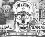 OBEY Clothing teamed up with Suicidal Tendencies for release a clothing collection celebrating the 30th Anniversary of the release of the first Suicidal Tendencies record. We took the iconic graphics of Ric Clayton and the original line drawings done by Lance Mountain as the base of the collection. The idea was to pay homage to the original artists behind the Suicidal graphics as well as celebrate the history and influence Suicidal Tendencies has had on Shepard and OBEY.nnFrom Shepard - nn