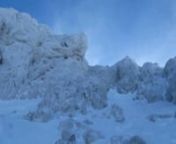 Montaña mágica ascendida en condiciones invernales, por su vertiente Oeste (Gósol).