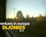 This is a video compilation of all the adventures of the most awesome group of Filipino, Chinese, and Filipino-Chinese kids to ever walk the streets of France, Italy, Germany, England, Austria, Belgium, Switzerland, and all the other corners of Europe! To us, Dijonies 2012!nnCredits to Rainier Roy Rubio for the editing and to Samantha Lim and Katrina Gaw for the raw videos! :)