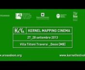 KERNEL MAPPING CINEMA - International Audiovisual 3D Mapping Kermessen////////////////////////////////////////­////////////////////////////////////////­/////­­////////////////////////////////nwww.kernelfestival.netn////////////////////////////////////////­////////////////////////////////////////­­­//////////////////////////////////////nVilla Tittoni Traversi and its park will be dressed as an open air movie theatre dadicated to the first 3D Mapping short movie festival. nTwo hour long sh