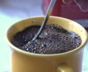 The final step of an office coffee preparation is displayed in this free HD slow motion video stock footage clip. Brewed coffee is stired in a yellow ceramic cup with a silver spoon. A thick and heavy coffee foam covers the top of a hot drink. It seems that a tea spoon will be never let out.nnDOWNLOAD LINK: http://unripecontent.com/2014/05/09/stirring-brewed-coffee-in-a-yellow-ceramic-cup-with-a-silver-spoon-slow-motion-free-hd-video/nnDimensions: 1920 x 1080nVideo codec: H.264nColor profile: HD