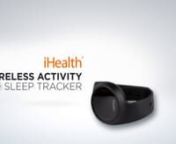 The iHealth Wireless Activity and Sleep Tracker is a device that tracks your daily activity and sleep. It uses Bluetooth 4.0 with low energy technology and is sweat, rain and splash proof. Each Tracker comes with two color options for wristbands and waist clips. This Tracker, along with the free iHealth MyVitals app, can keep you motivated and help you stay on track to a more active and healthier lifestyle.