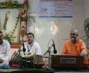 This Music programme was held in commemoration of Swami Vivekananda&#39;s 150th Birth Anniversary at Swami Vivekananda&#39;s Ancestral House and Cultural Centre, Kolkata, India on 05 April 2014.nArtistes : Vocal -Swami StutanandanTabla- Sri Badal Das