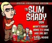 Examples from the design and publishing of The Slim Shady Show (now a favourite in £££ shops everywhere!), for MIA Video and Universal Music (worldwide). Collection of assets, information and clips for moving menu features, using Final Cut Pro, Photoshop and Adobe After Effects.