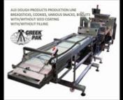 https://www.pastrybakerymachinery.com/ebak-machines/tailored-solutions-complete-lines/automatic-production-line-of-dough-products-ald-breadsticks-cookies-stuffed-or-twisted-products-bagels-bread-rings/nnALD – Automatic Production Line of dough productsnnBREADSTICKS, COOKIES, VARIOUS SNACKS, BISCUITS, WITH/WITHOUT SEED COATING, WITH/WITHOUT FILLING nnThe production line which may consist of:nnAn automatic, electronically guided dough extruder, special moulds for shaping dough into strips, and a
