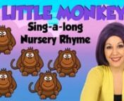 The Five Little Monkeys nursery rhyme is a popular and favorite song for kids, children, toddlers, babies, and infants. This children&#39;s song is useful to teach and learn how to count to five.nnLyrics: nFive little monkeys jumping on the bed;nOne fell off and bumped his head.nTayla called the doctor and the doctor said,n