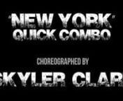 Choreographer- Skyler ClarknStudio- Kelly Van GavernLocation- Sarnia, OntarionVideo Editor: Kevin DontasnnMusic:nNew York by Angel Haze