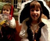 Our petite pirates decided to be stand-up comedians on Halloween 2006 - it started where they were supposed to show us how they said,