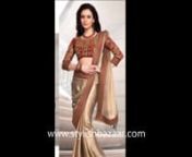 Designer Party Wear &amp; Wedding Wear Sarees Form StylishBazaar.comnnBuy Designer Sarees Online From StylishBazaar, Best Online Website for Ethnic Indian Women wear Shopping.nnVisit our website for Online Shopping of Sarees, Salwar Kameez, Anarkali Dresses, Kurtis, Lehenga Cholis and more at competitive rates.nnWant any of the designs geautred in this vide, please click here: http://goo.gl/oXEFC0