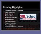 SQL School, one of the best institutes for online training provides Microsoft Business Intelligence [MS BI] course with complete practical approach. Course Duration is for minimum of 60 hours, completely practical and covering SQL Server Integration Services [SSIS], SQL Server Analysis Services [SSAS] and SQL Server Reporting Services [SSRS].nnSQL Server Integration Services (course content overview below)n·tNeed for MSBIProcess and Workflow Management n·tControl Flowand Data flow Tasksn·