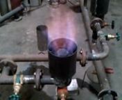The Luminous Blue Flame Produced From Continuous Flow Agni 40D Rice Husk Gasifier. The Video is hooted while unit is under fabrication process for a Trial.The fuel used in gasifier is Raw Rice Husk