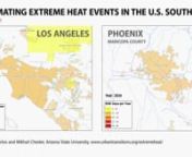 Already the leading cause of weather-related deaths in the United States, extreme heat events (EHEs) are expected to occur with greater frequency, duration and intensity over the next century. However, not all populations are affected equally. Risk factors for heat mortality—including age, race, income level, and infrastructure characteristics—often vary by geospatial location. While traditional epidemiological studies sometimes account for social risk factors, they rarely account for intra-