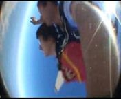 As part of my 24 hour bucket list, sky diving was one of the things I had and wanted to do.nnTook place at 2pm, but probably in the air about 3pm or so.nnIt was the 60 seconds, 14,000ft, tandem jump in Pinjara, Western Australia.nnI did it with my good mate Bkel, and with Dheer and Henry (my 2 housemates) spectating.nnLoved it.nnSong is: Sigur Rós - Glósóli.